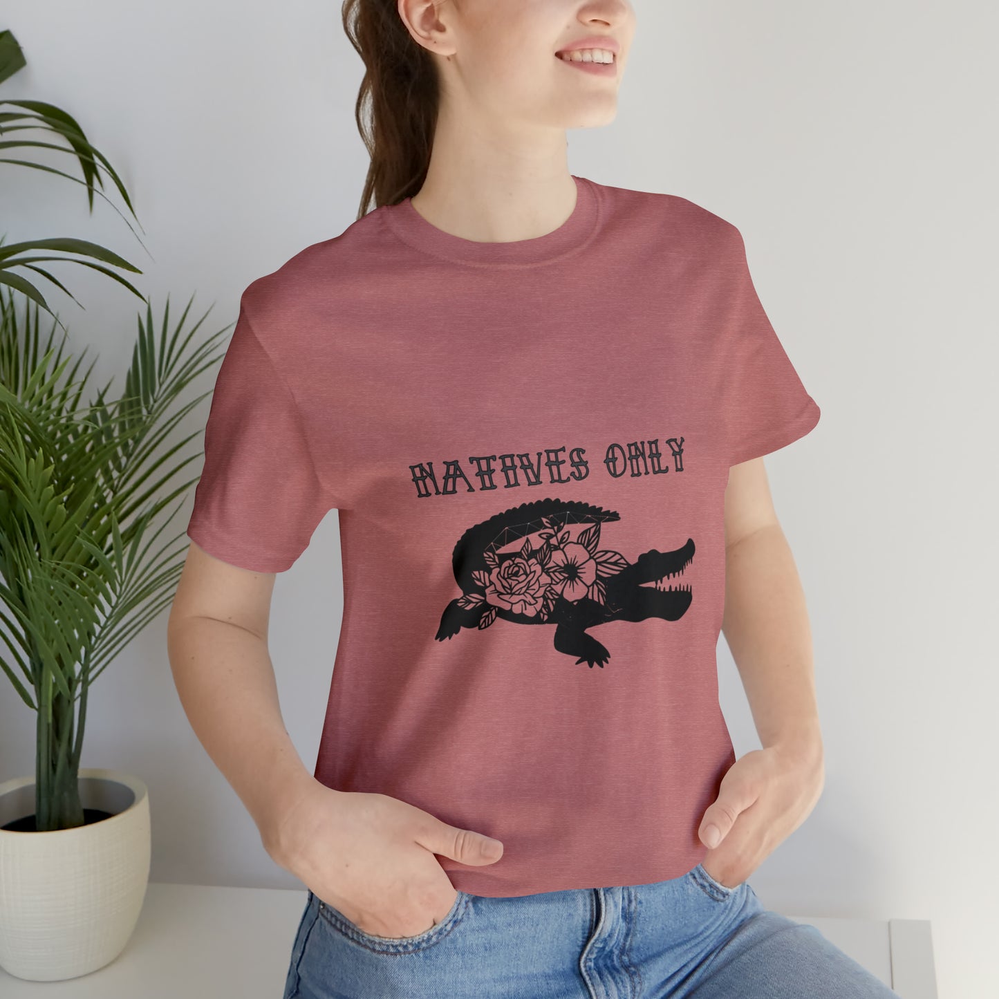 Natives Only Alligator Unisex Jersey Tee