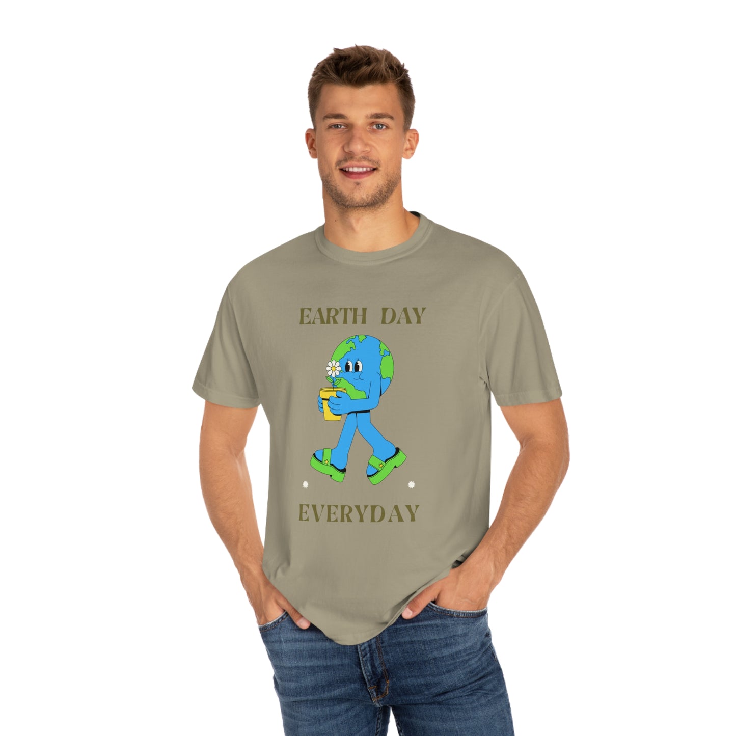 Earth Day Everyday Unisex Garment-Dyed T-shirt