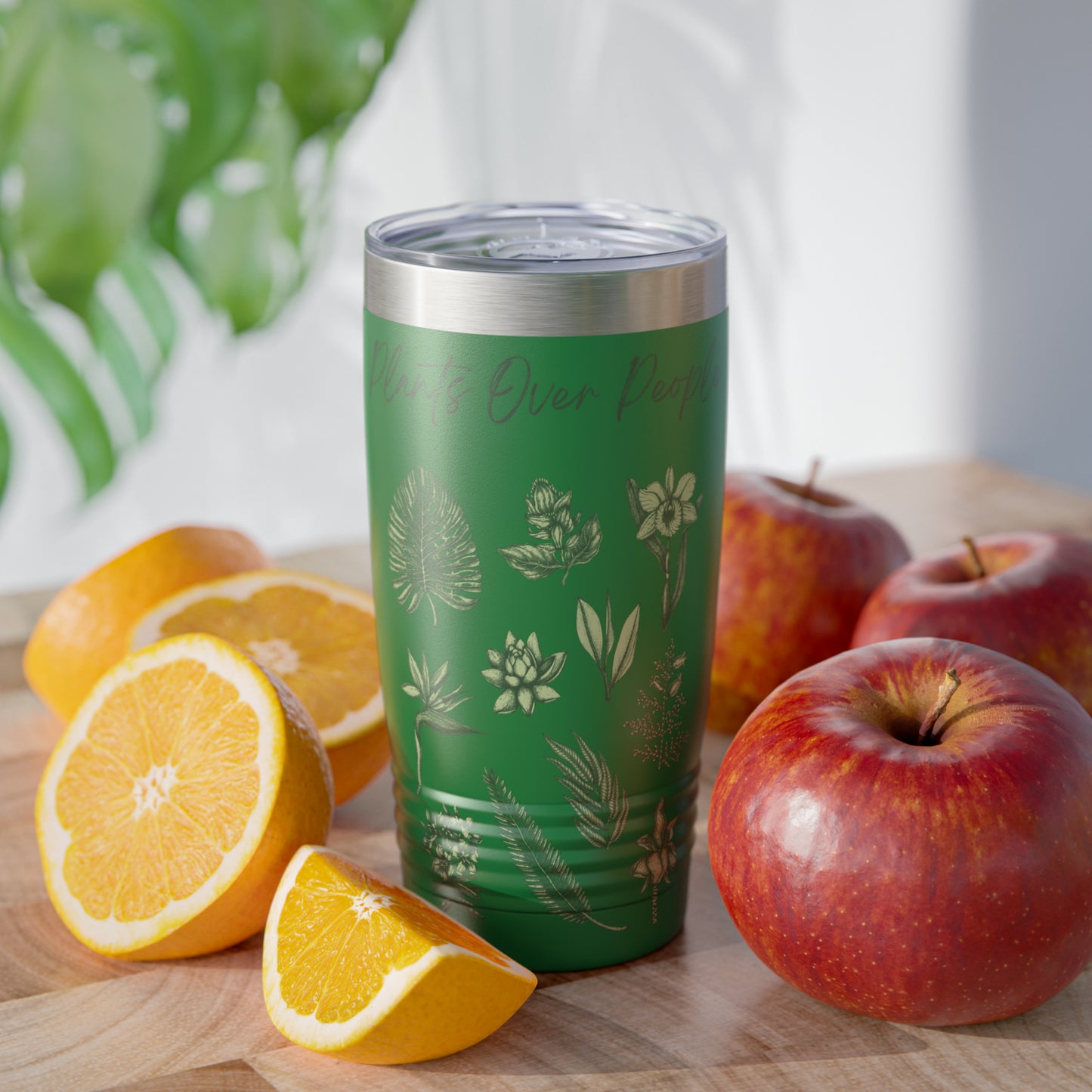 Plants Over People Ringneck Tumbler, 20oz
