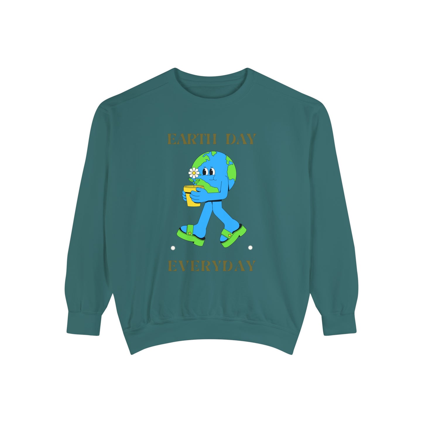 Earth Day Everyday Unisex Garment-Dyed Sweatshirt