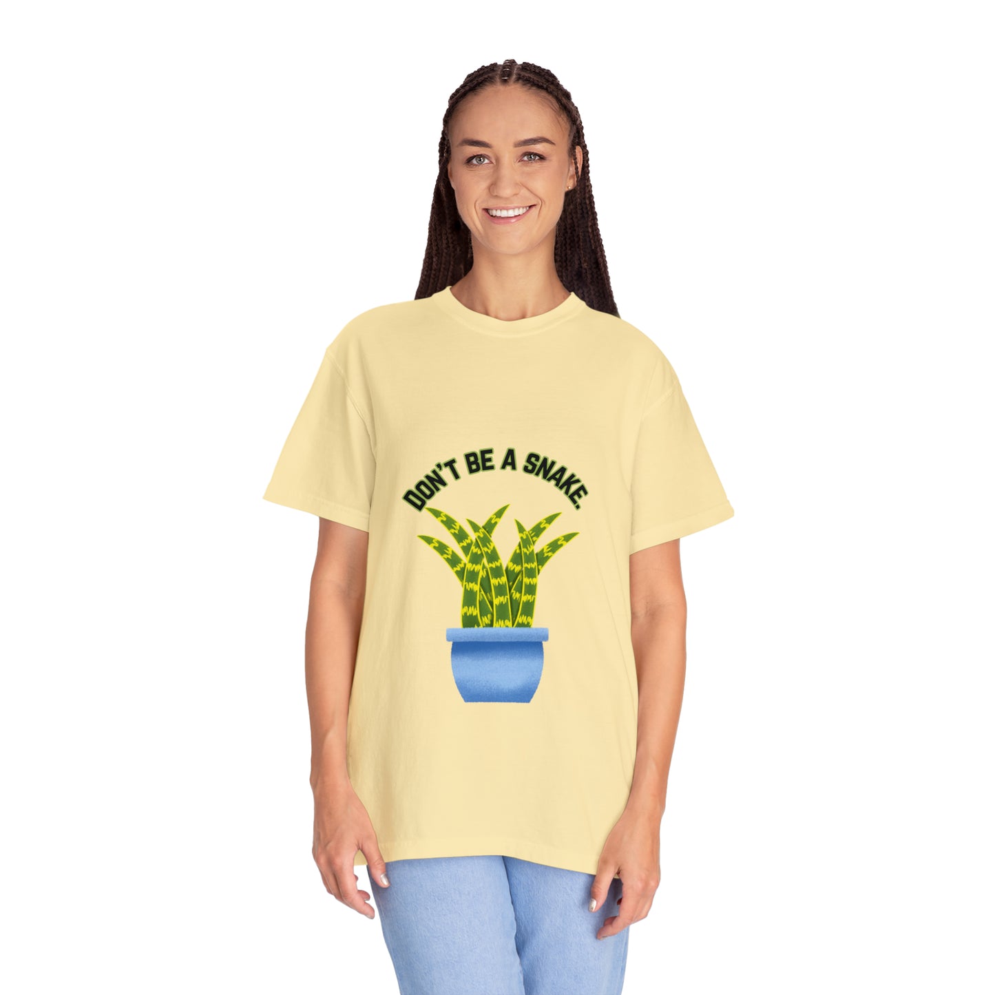 Don't Be A Snake Unisex Garment-Dyed T-shirt