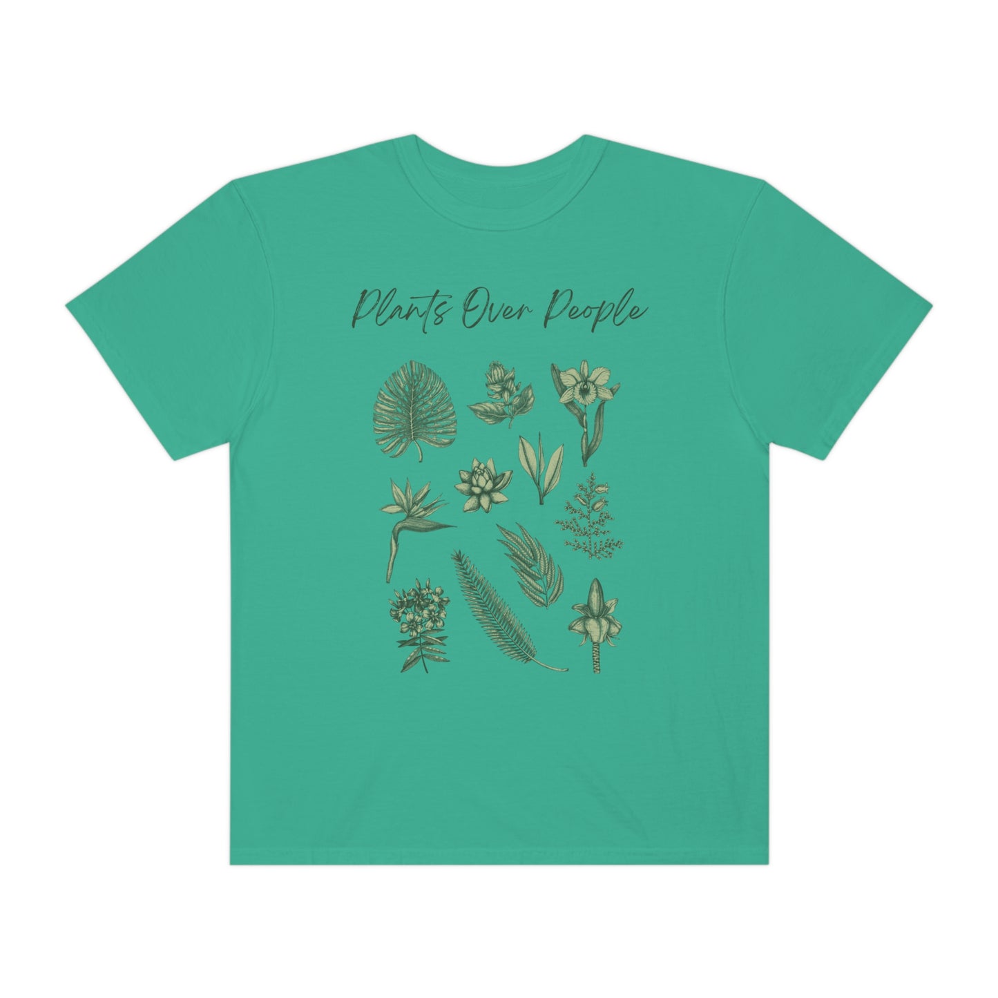 Plants Over People Unisex Garment-Dyed T-shirt