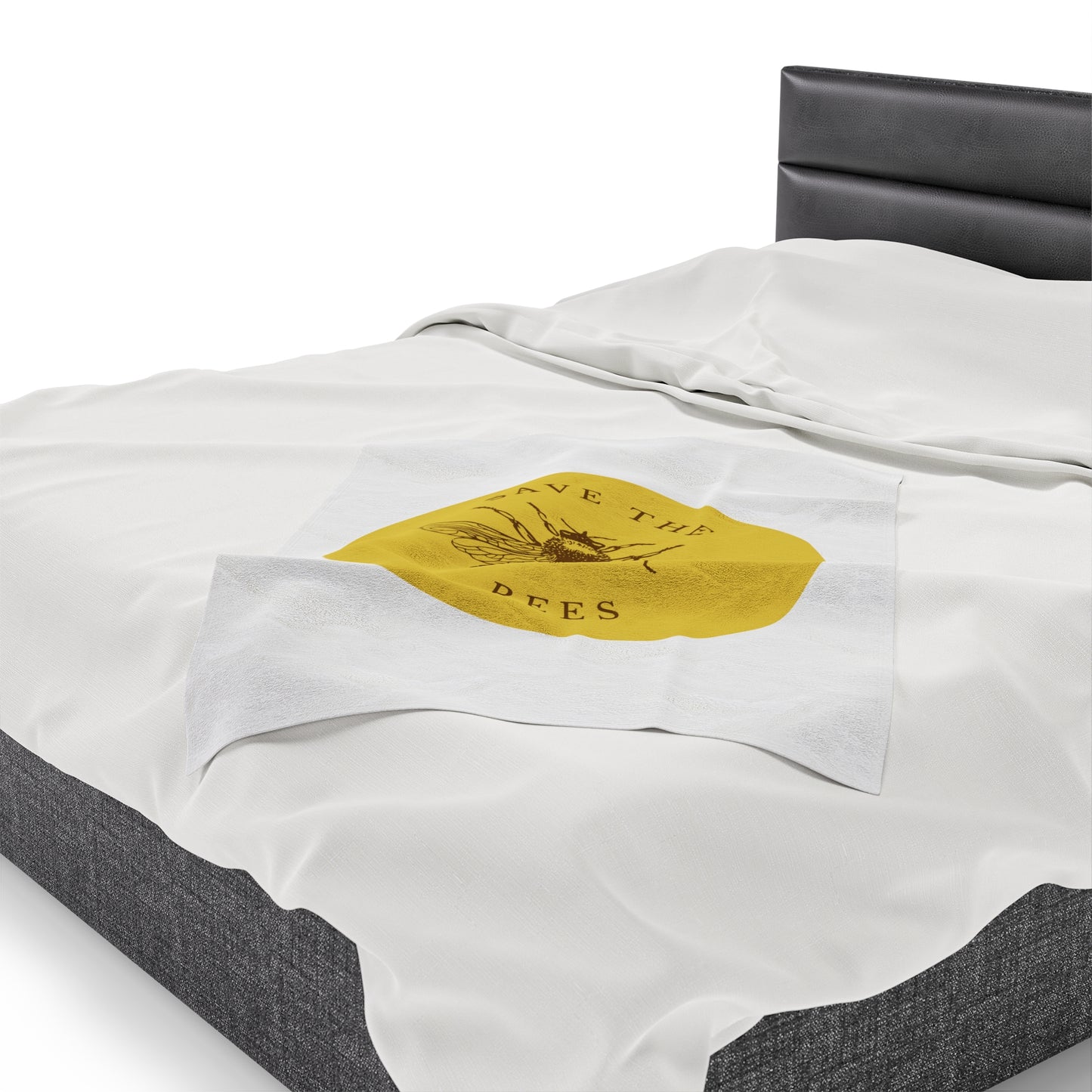 Save The Bees Velveteen Plush Blanket