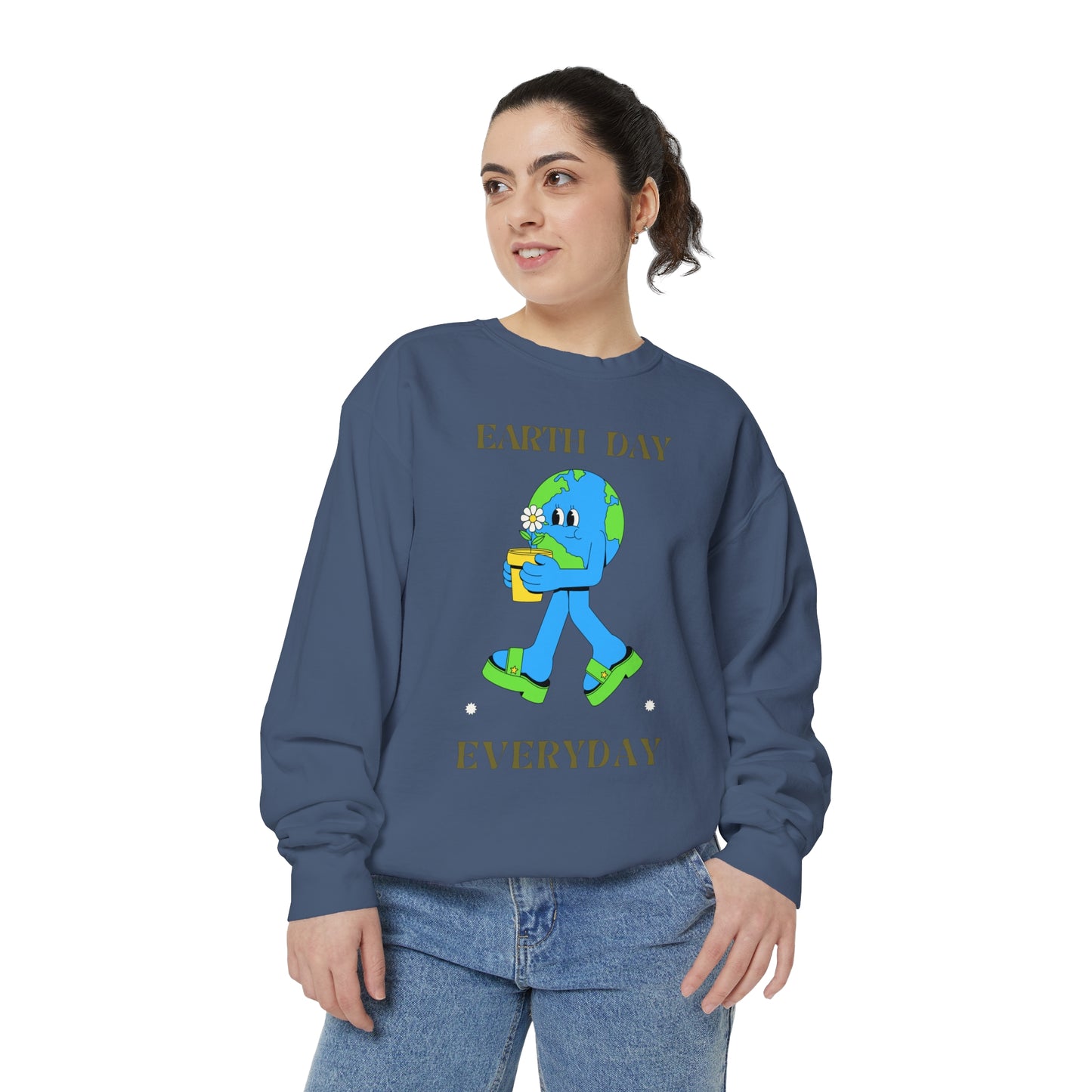 Earth Day Everyday Unisex Garment-Dyed Sweatshirt