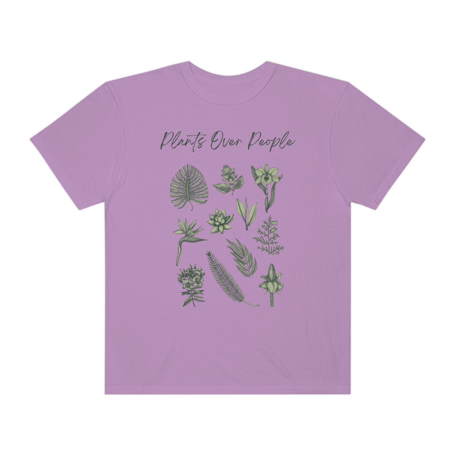 Plants Over People Unisex Garment-Dyed T-shirt