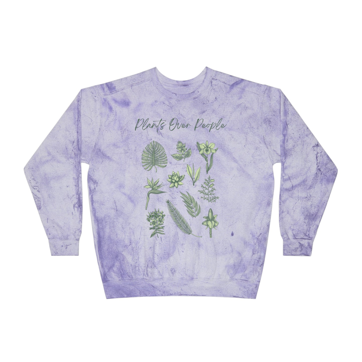 Plants Over People Unisex Color Blast Crewneck