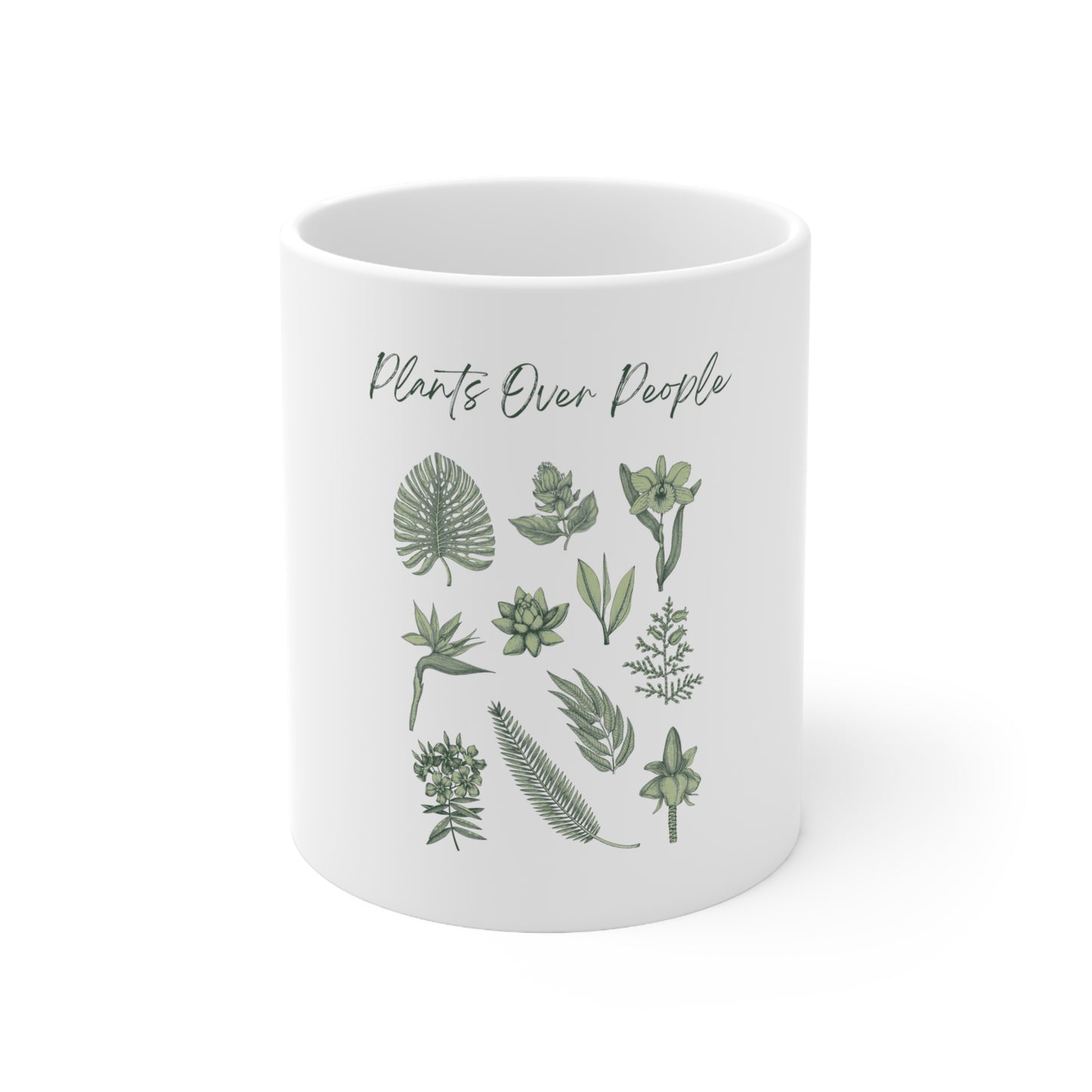 Plants Over People Ceramic Mug