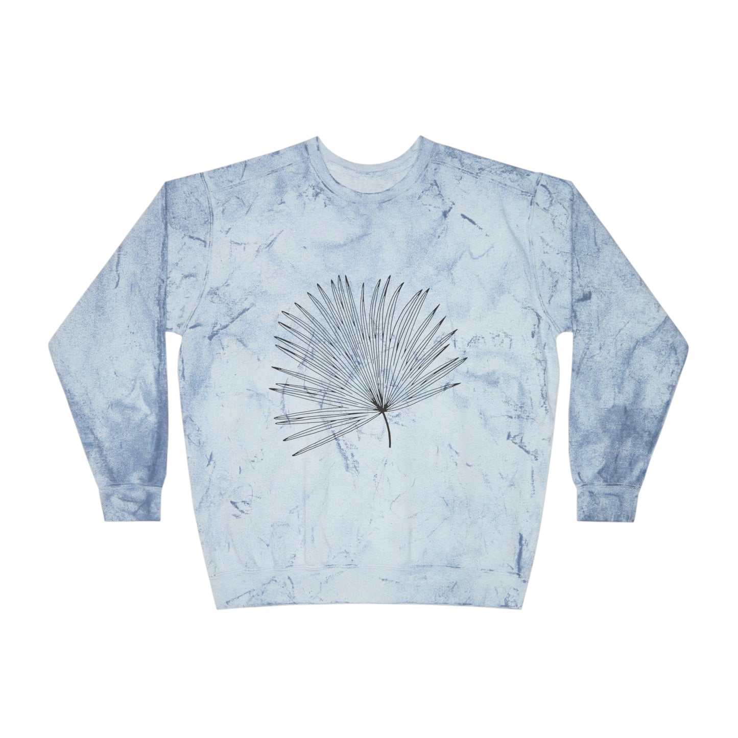 Palm Leaf Unisex Color Blast Crewneck