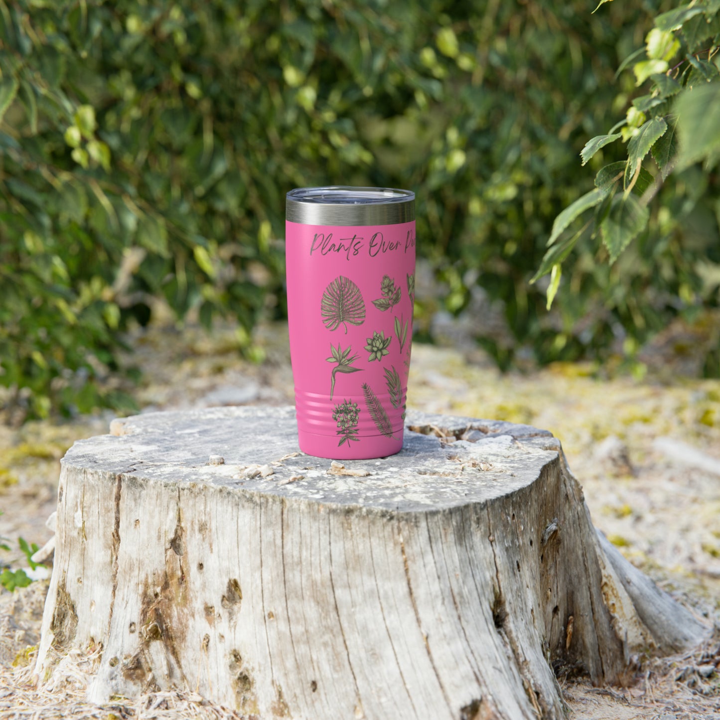 Plants Over People Ringneck Tumbler, 20oz