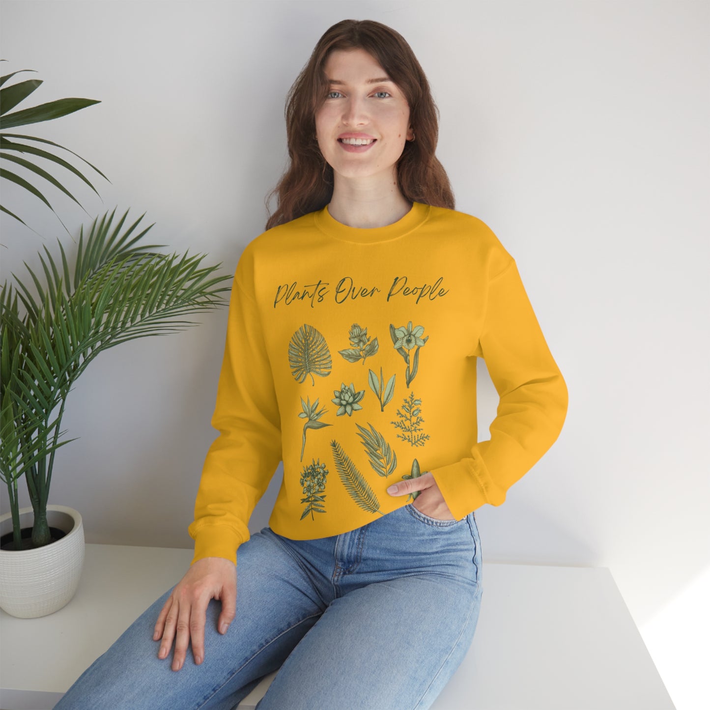 Plants Over People Unisex Crewneck