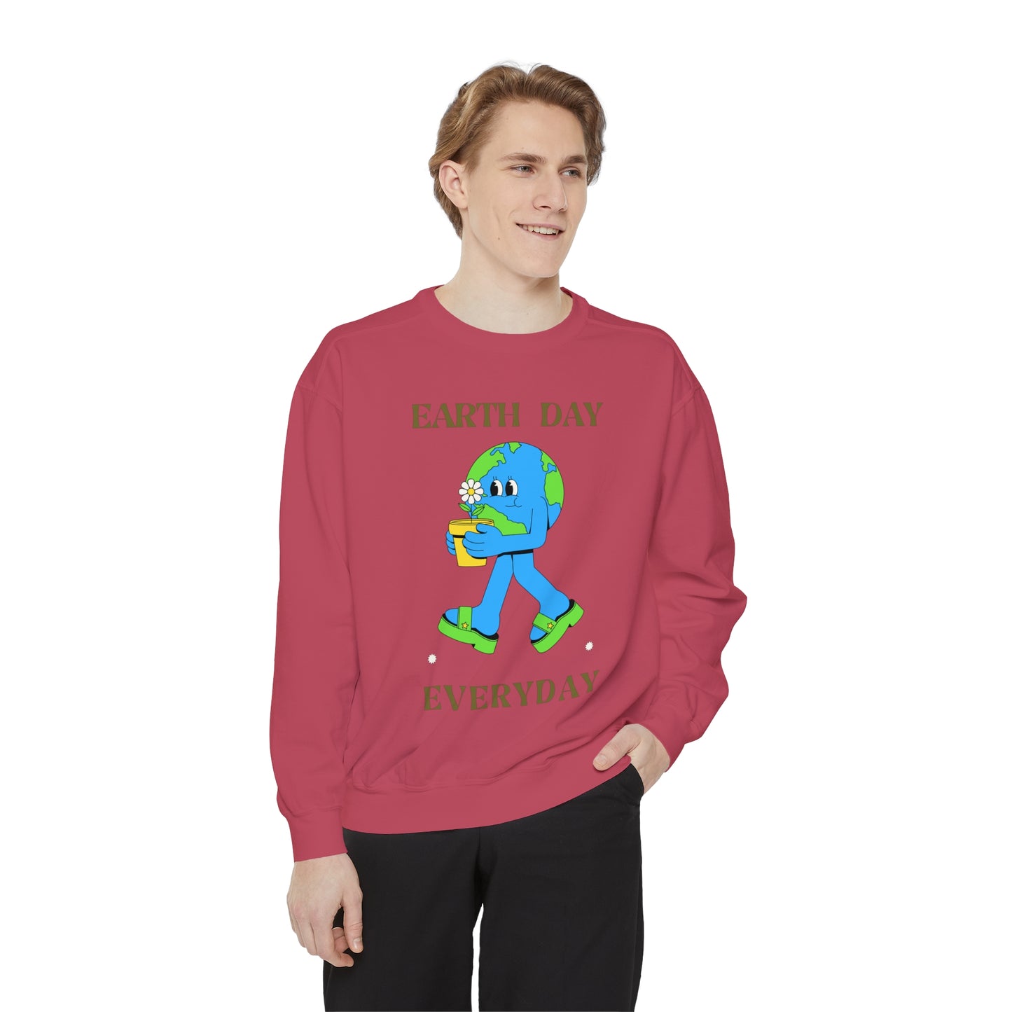 Earth Day Everyday Unisex Garment-Dyed Sweatshirt