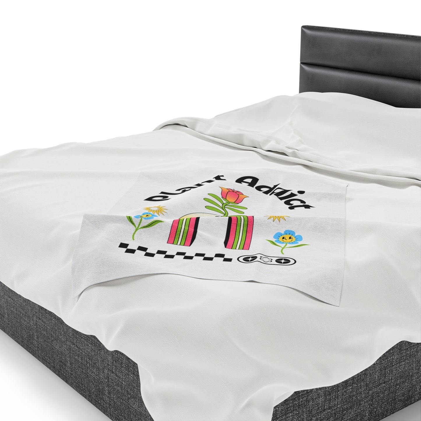 Plant Addict Velveteen Plush Blanket