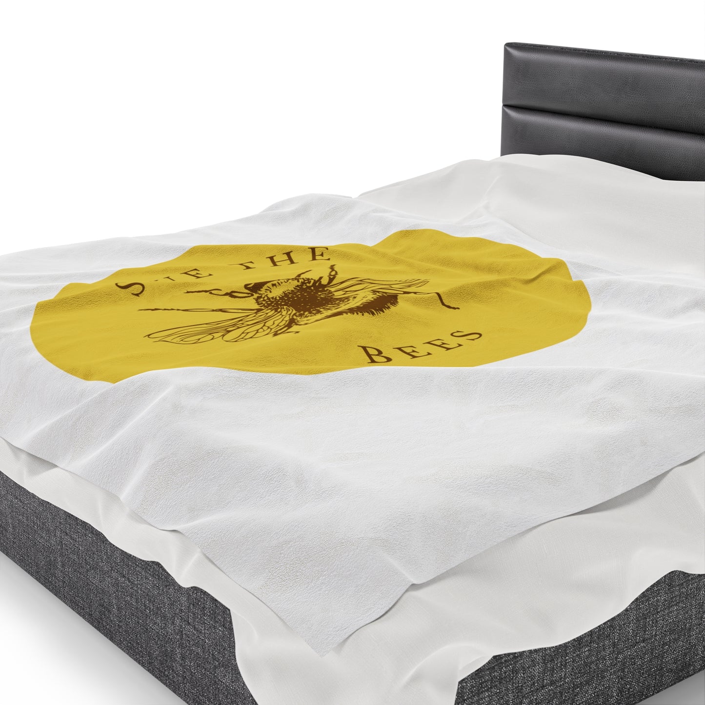 Save The Bees Velveteen Plush Blanket