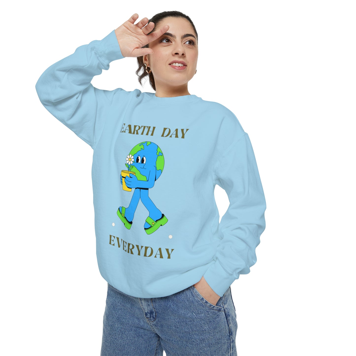 Earth Day Everyday Unisex Garment-Dyed Sweatshirt