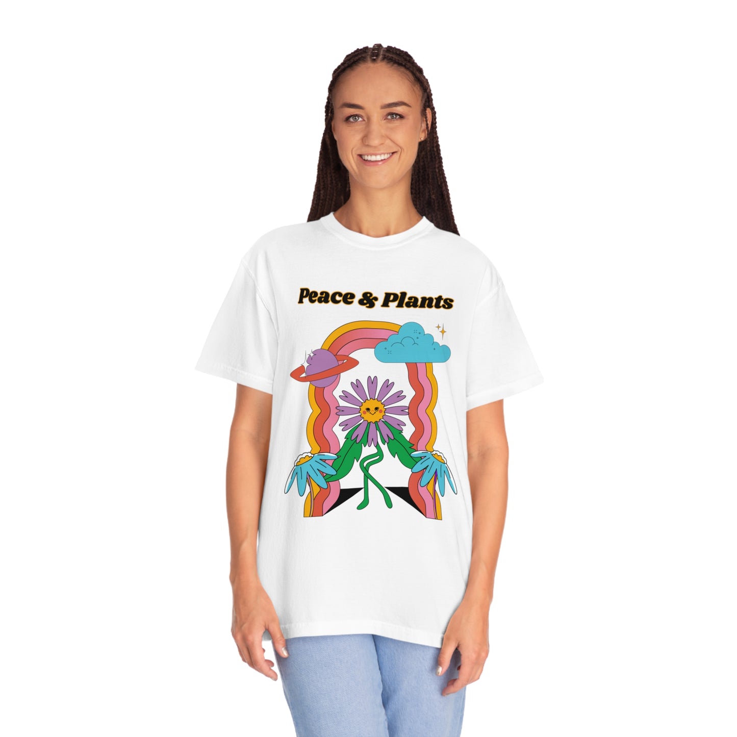 Peace & Plants Garment-Dyed T-shirt