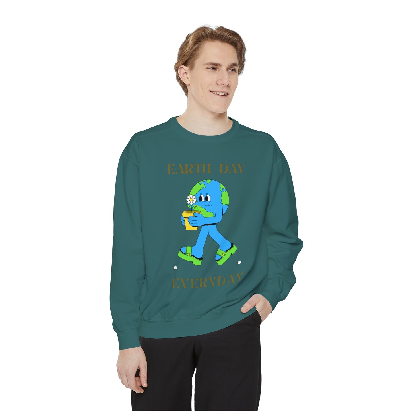 Earth Day Everyday Unisex Garment-Dyed Sweatshirt