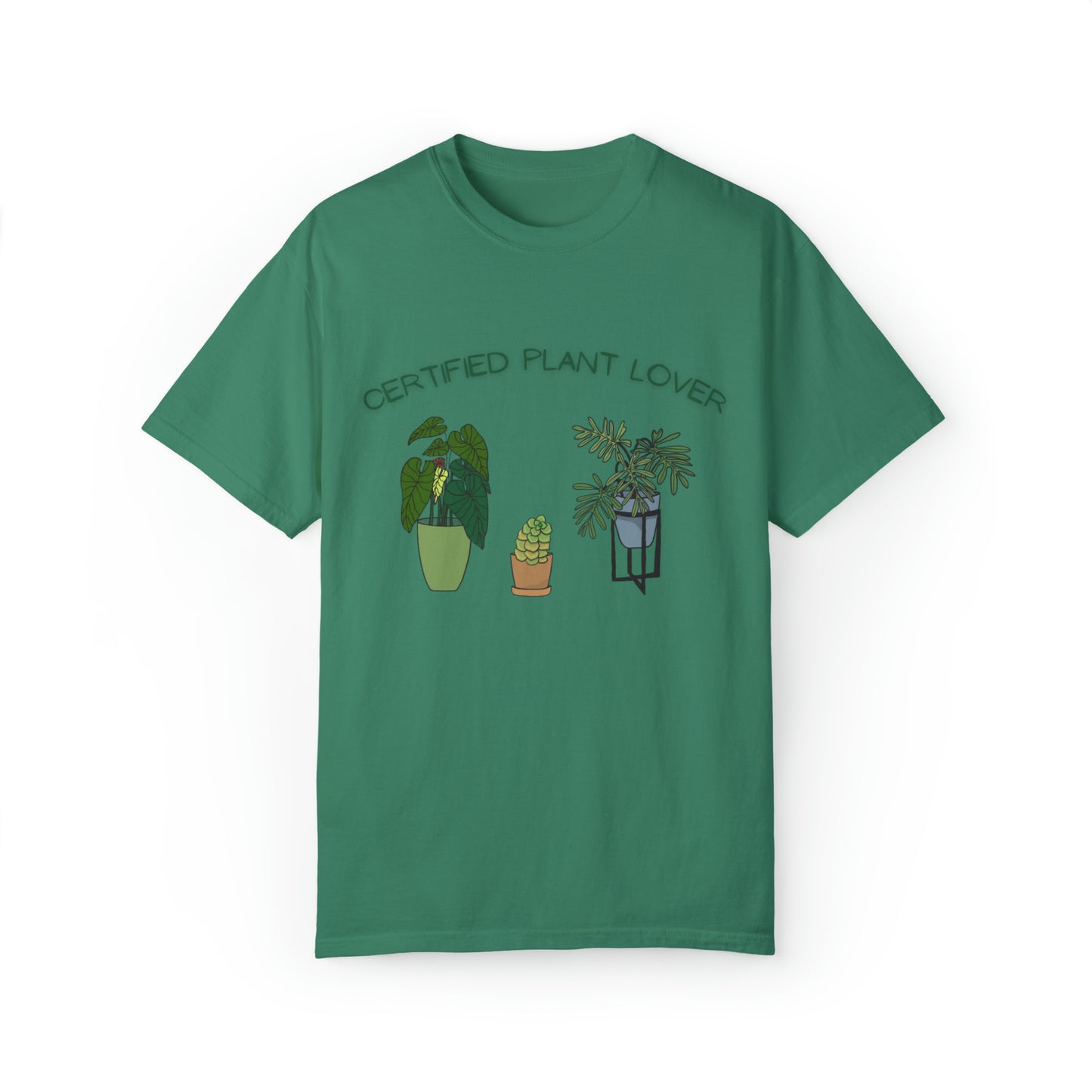 Certified Plant Lover Unisex Garment-Dyed T-shirt