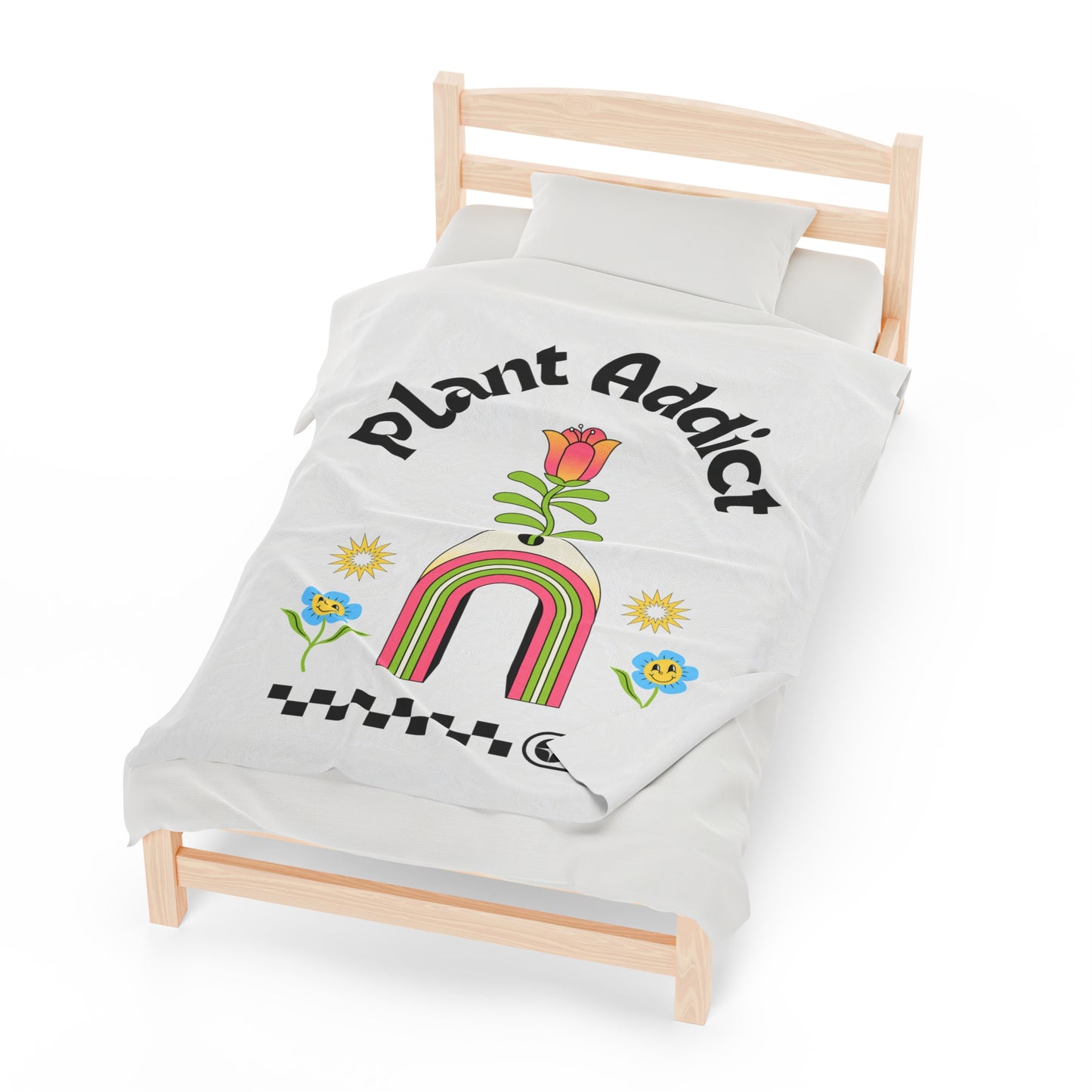 Plant Addict Velveteen Plush Blanket