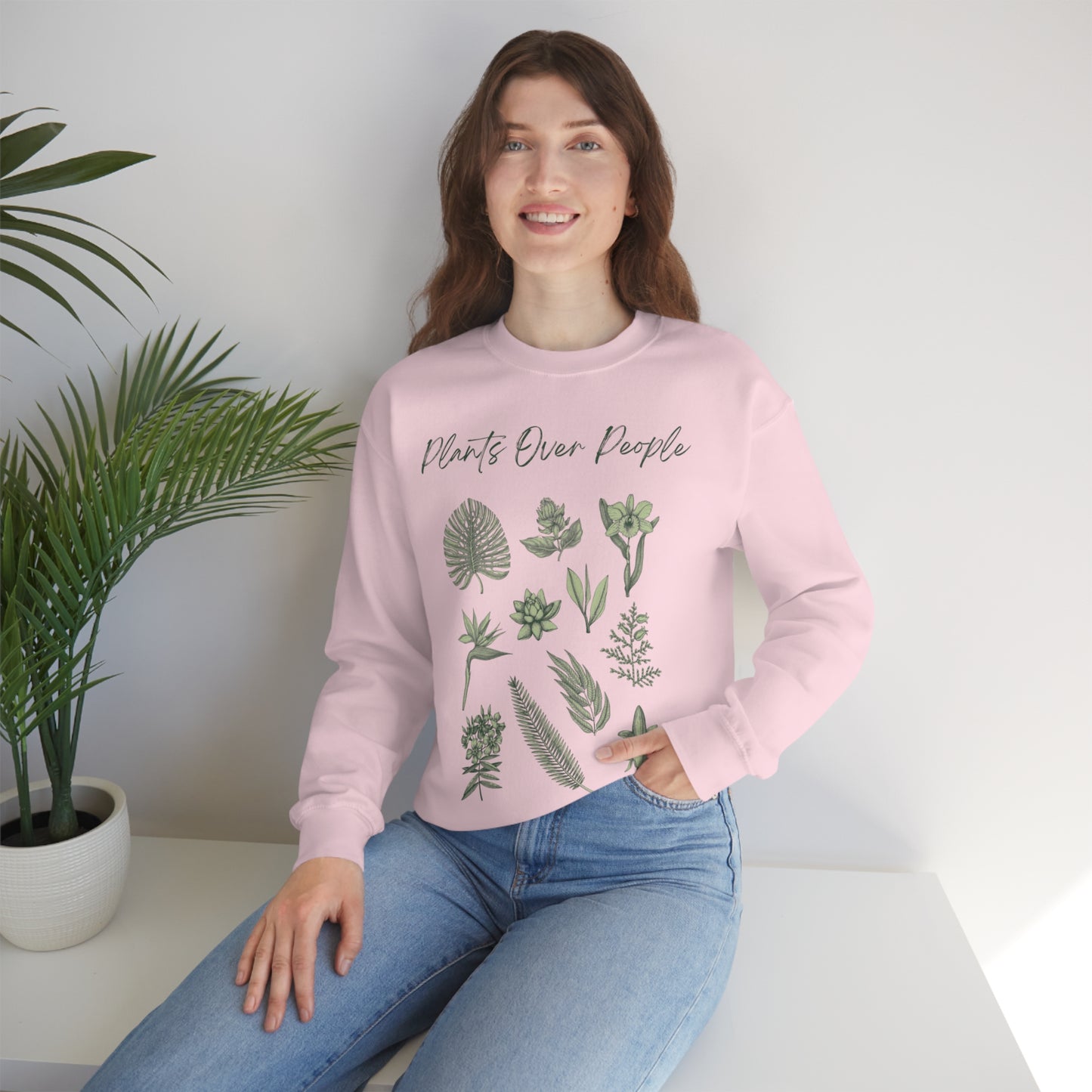 Plants Over People Unisex Crewneck
