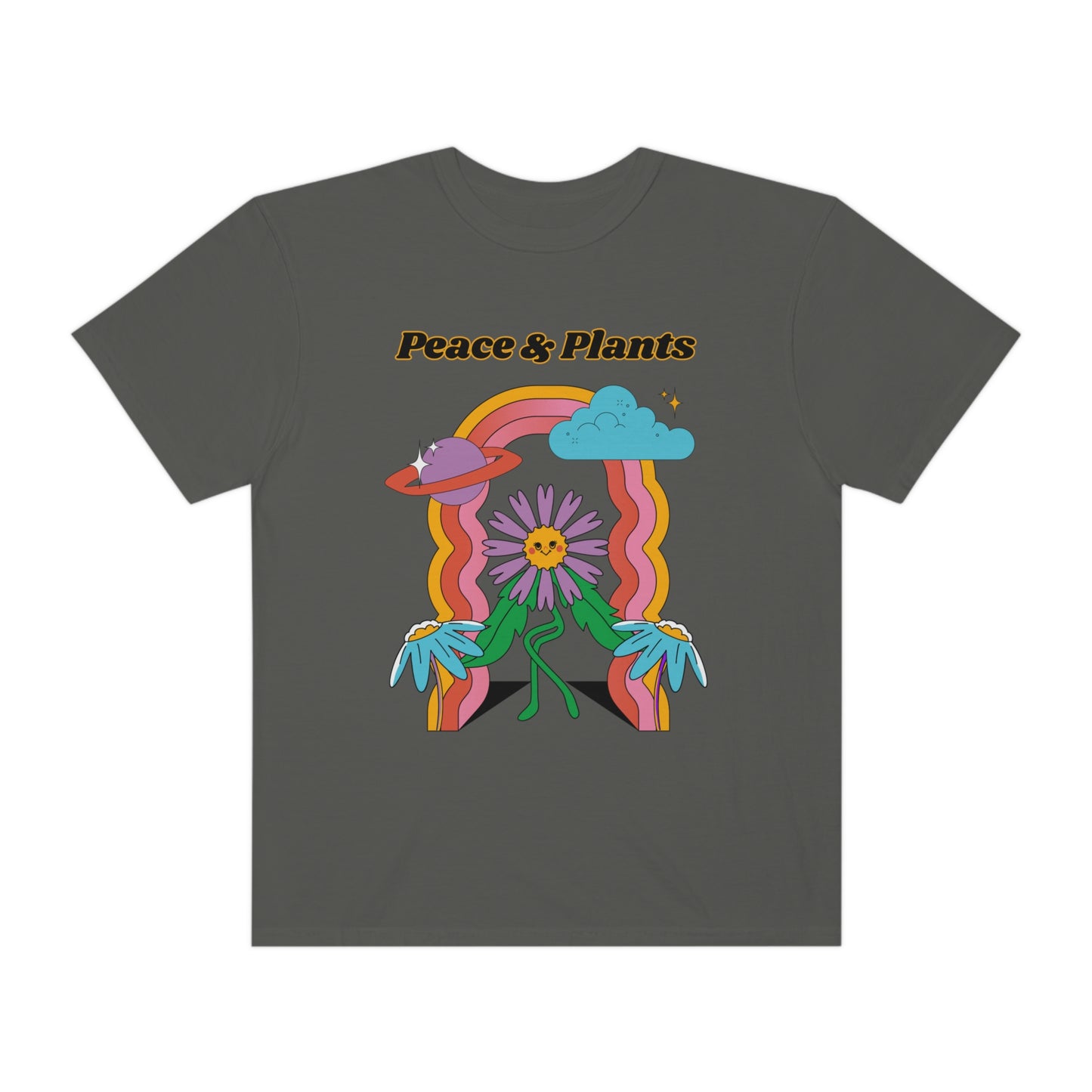 Peace & Plants Garment-Dyed T-shirt