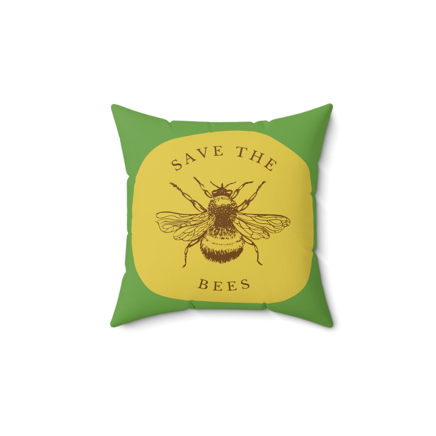 Save The Bees Spun Polyester Square Pillow