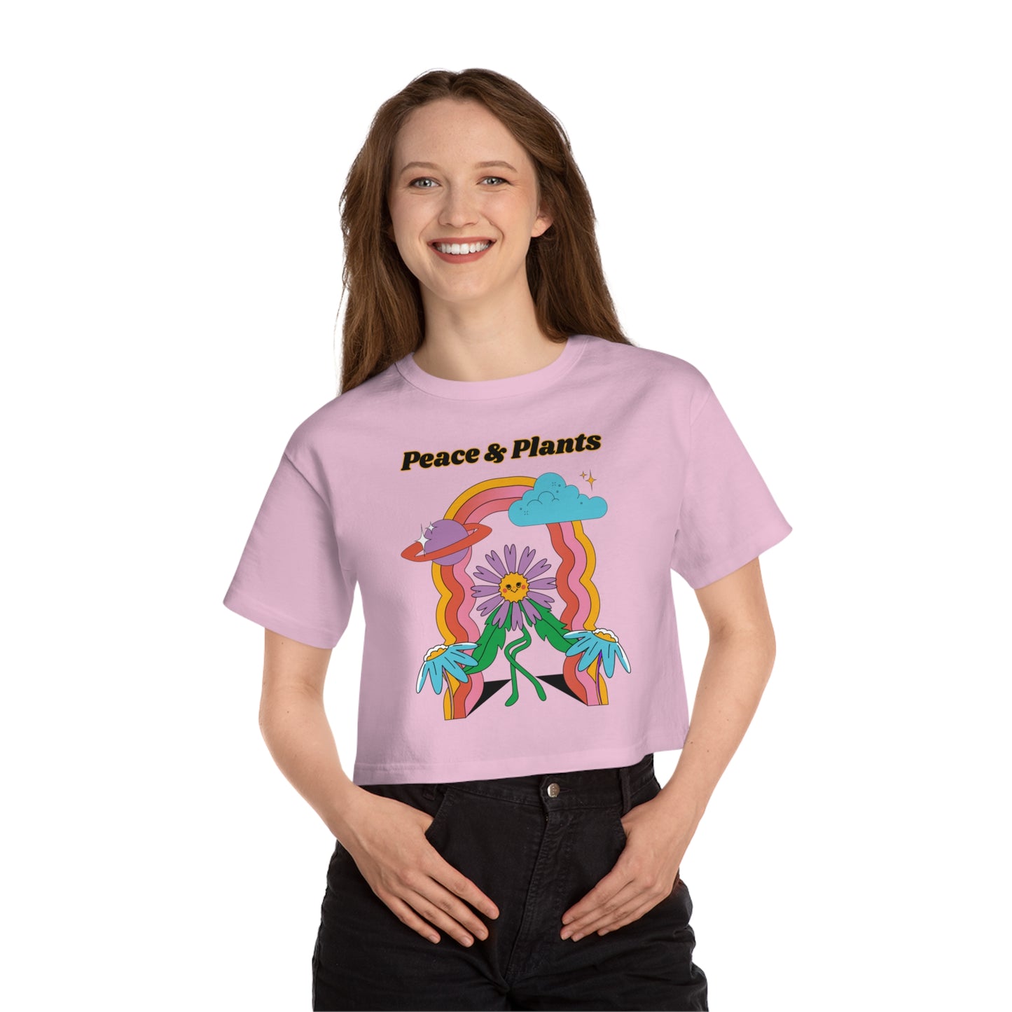 Peace & Plants Women's Cropped T-Shirt