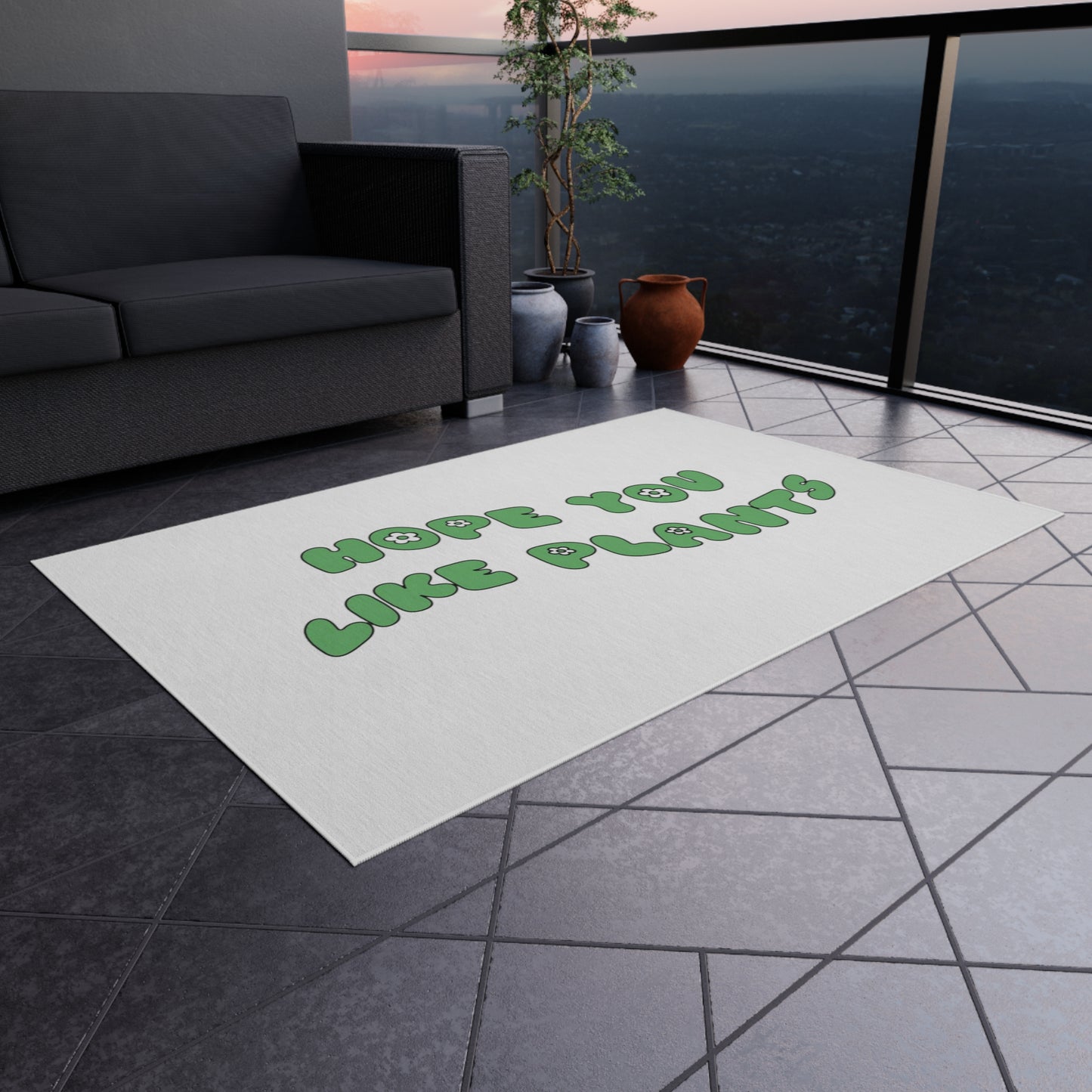 Hope You Like Plants Outdoor Rug