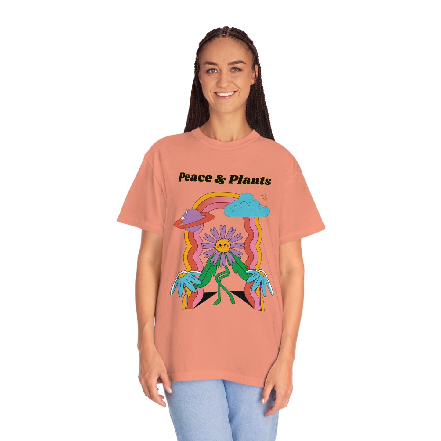 Peace & Plants Garment-Dyed T-shirt