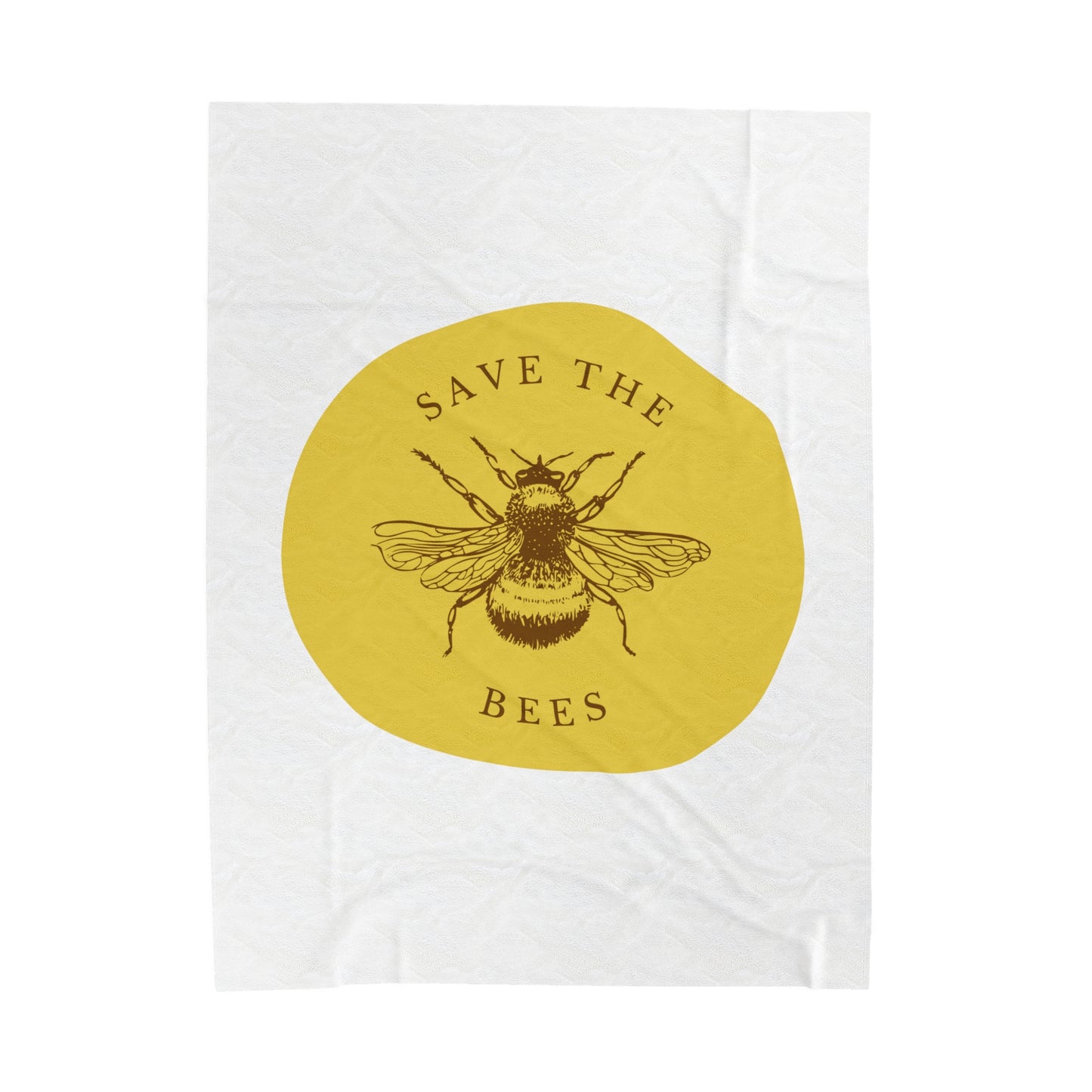 Save The Bees Velveteen Plush Blanket