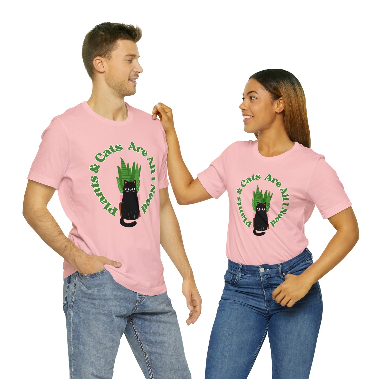 Plants & Cats Are All I Need Unisex Jersey Tee