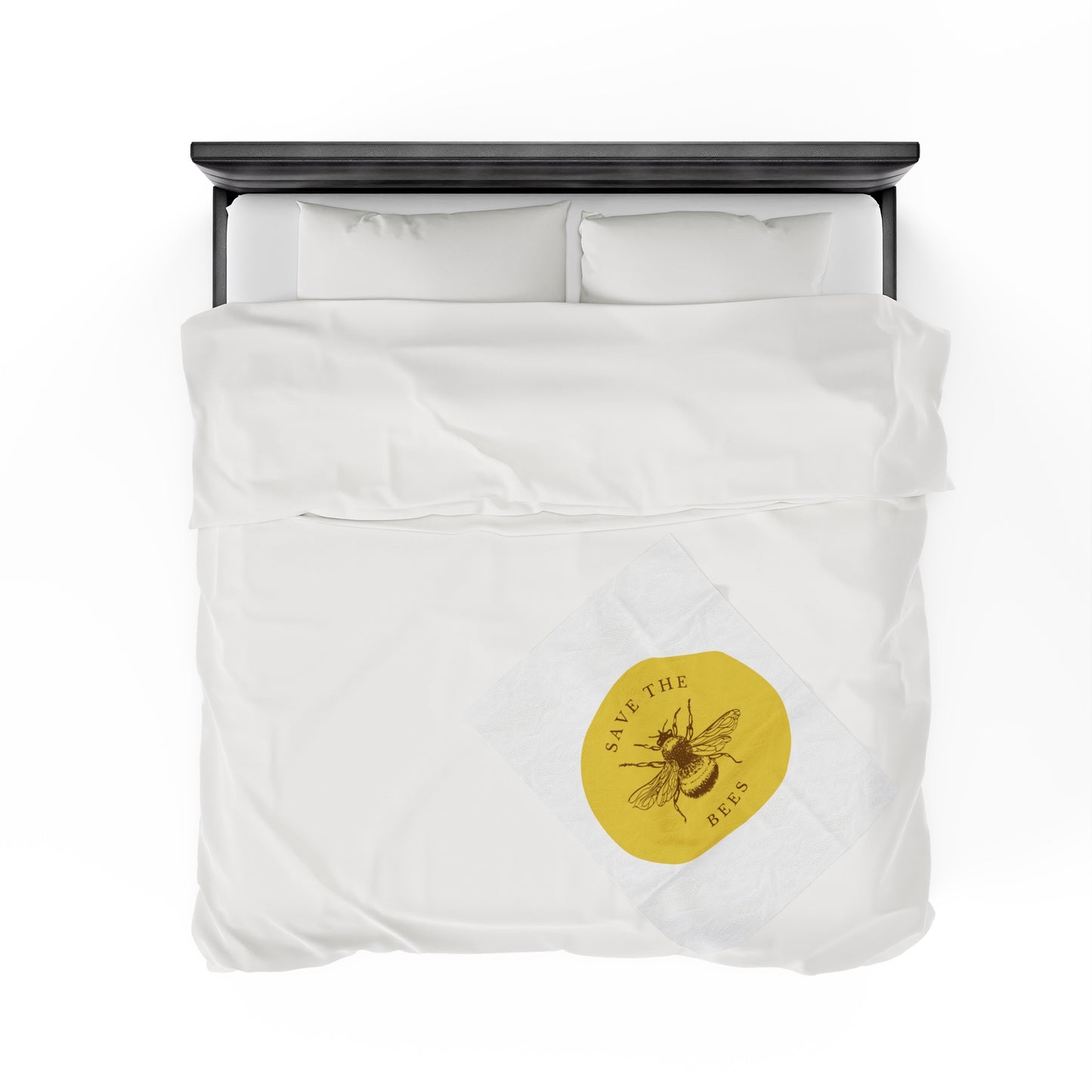 Save The Bees Velveteen Plush Blanket