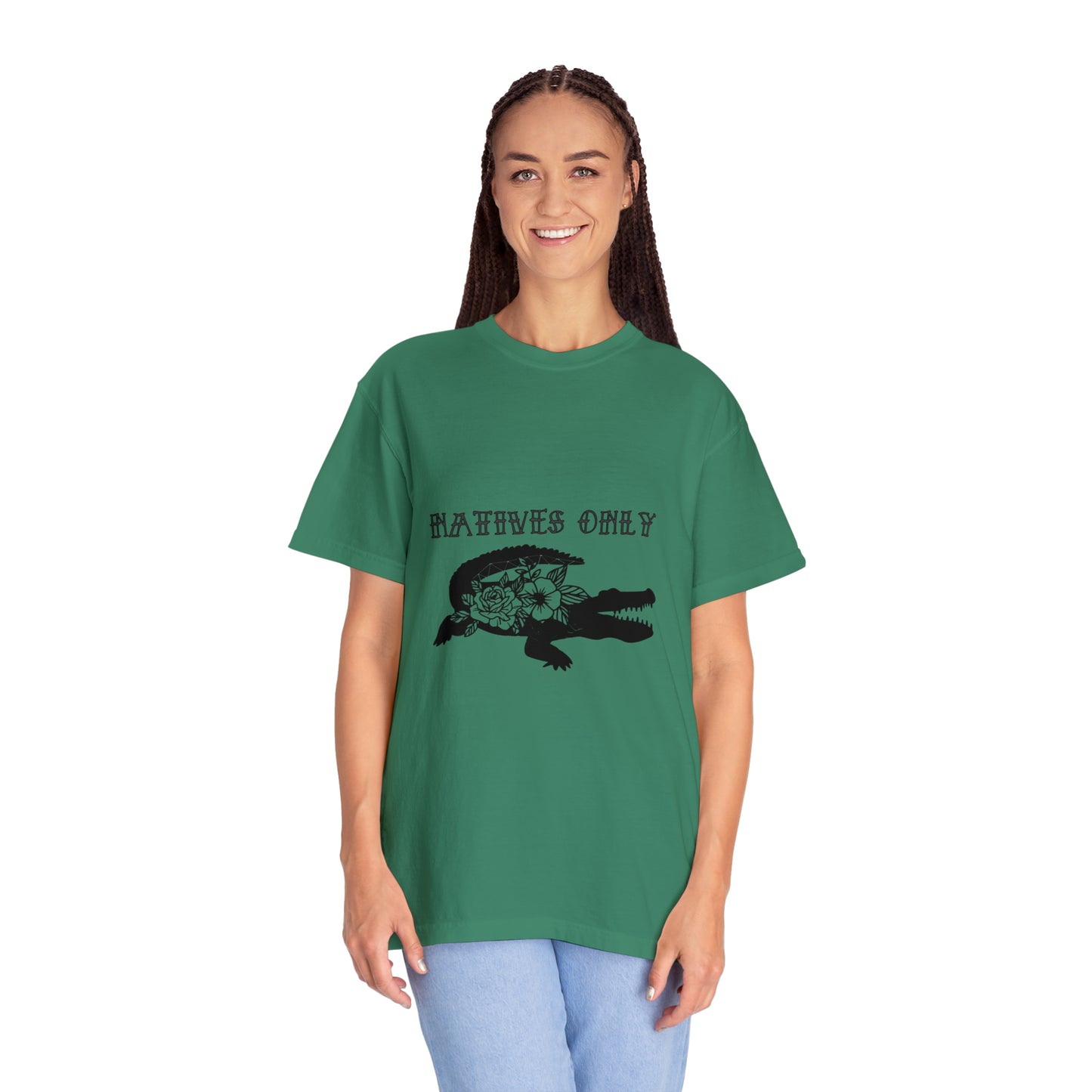 Natives Only Alligator Unisex Garment-Dyed T-shirt
