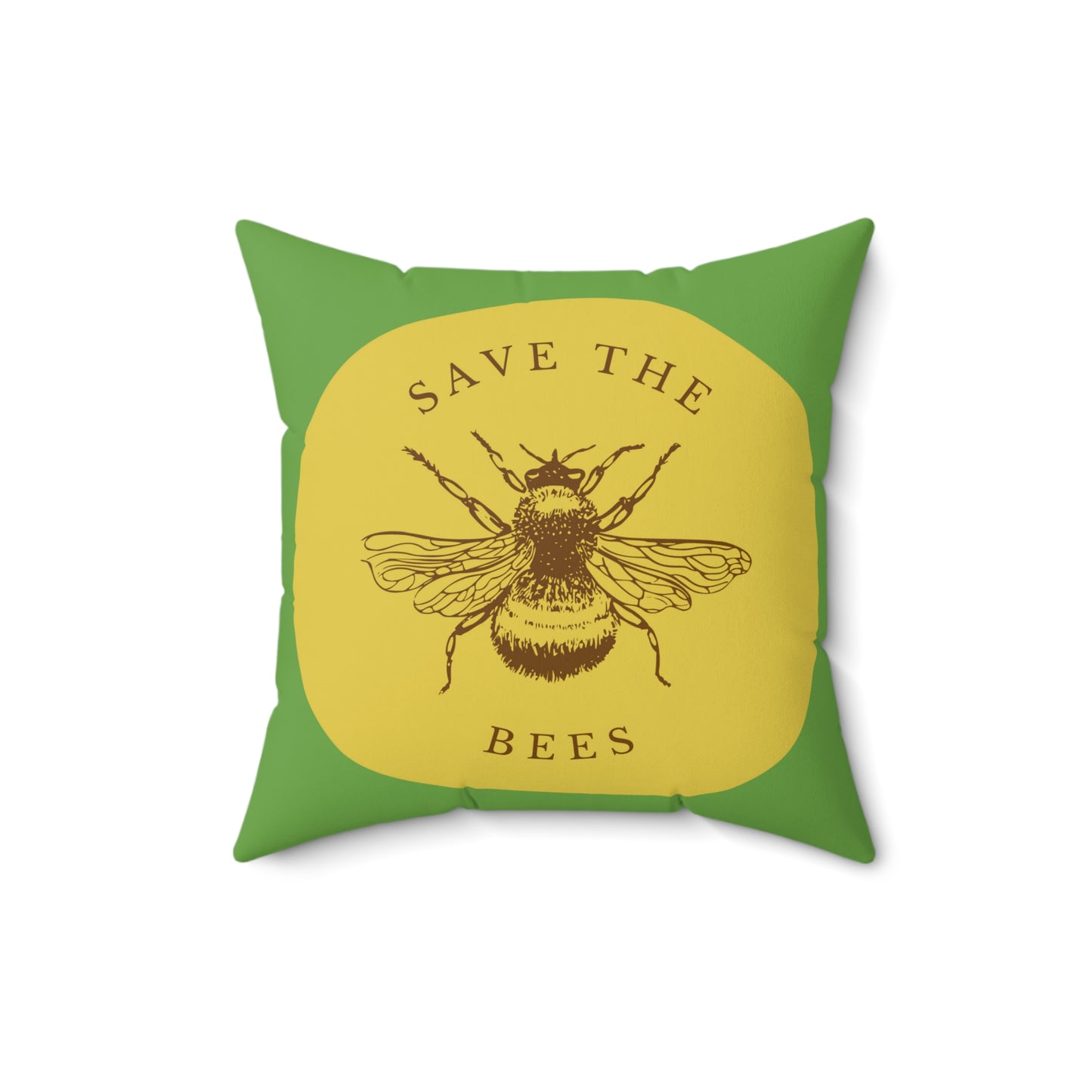 Save The Bees Spun Polyester Square Pillow