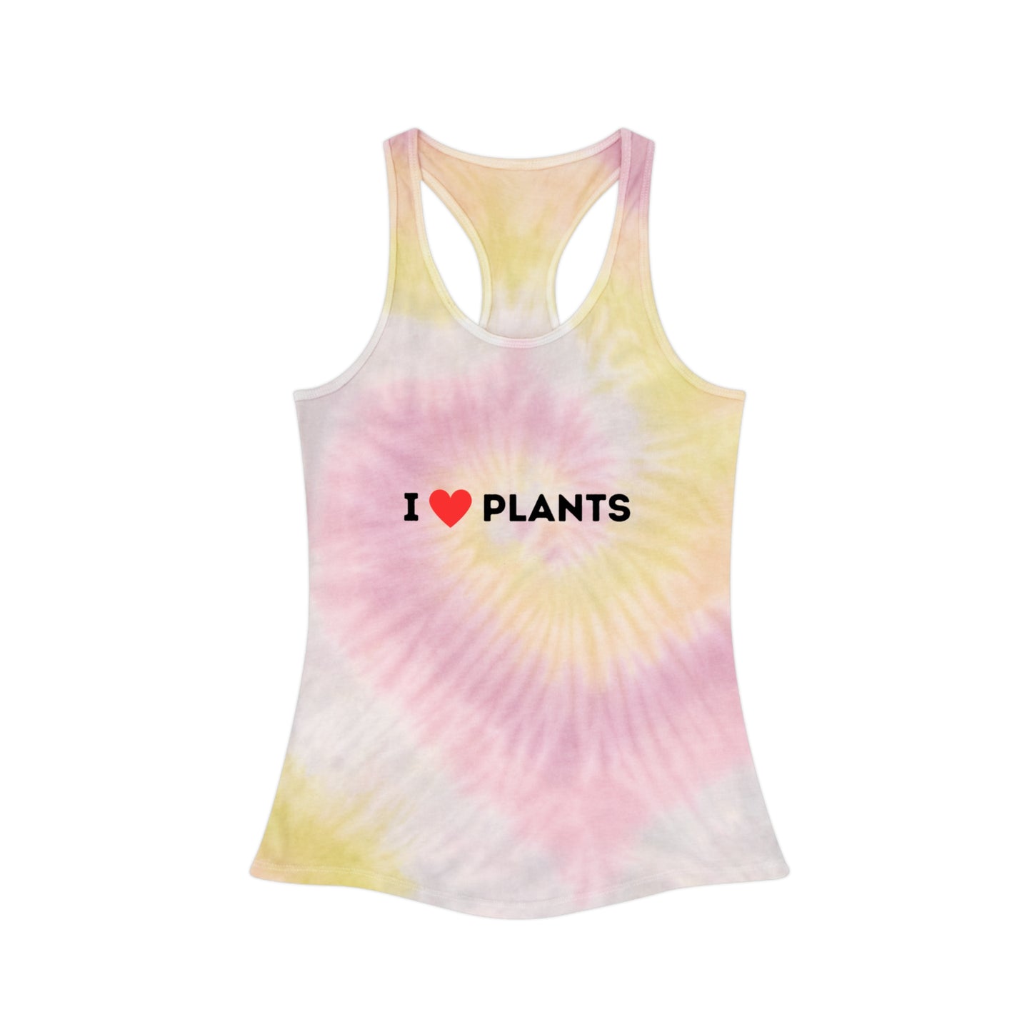 Love Plants Tie Dye Racerback Tank Top
