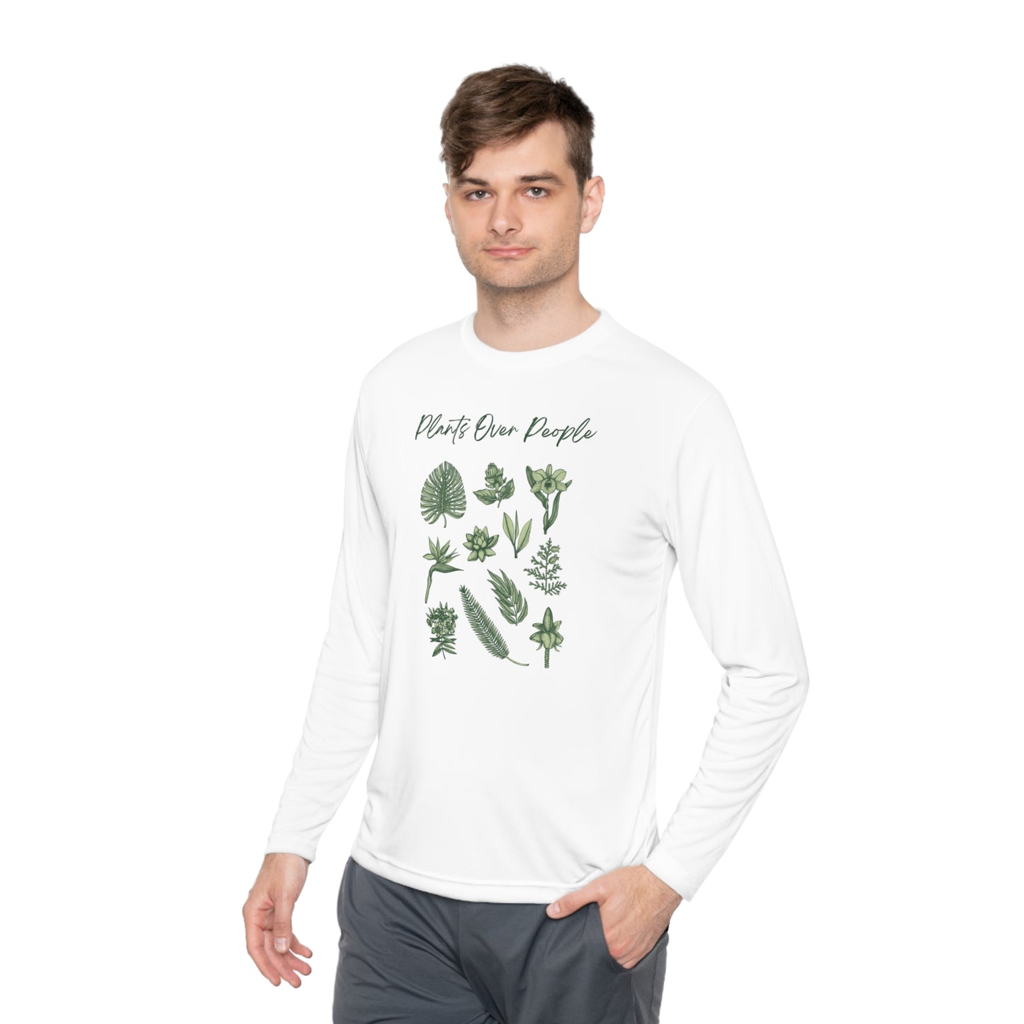 Plants Over People Unisex Lightweight Long Sleeve