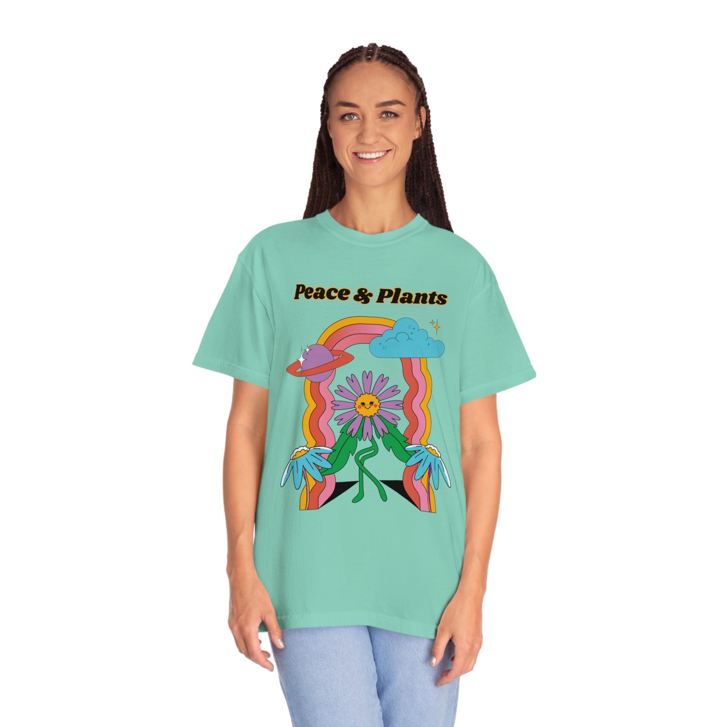 Peace & Plants Garment-Dyed T-shirt