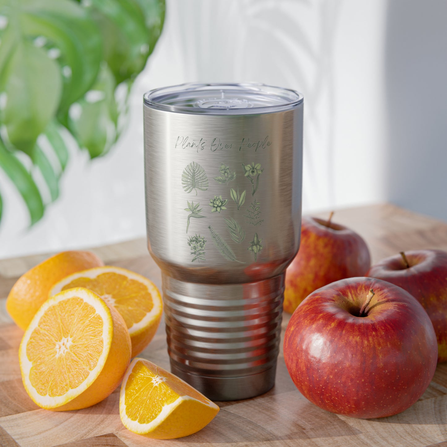 Plants Over People Ringneck Tumbler, 30oz