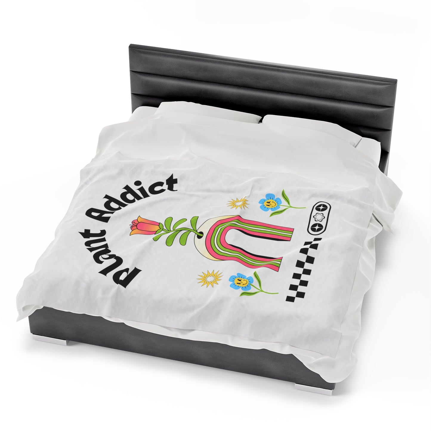 Plant Addict Velveteen Plush Blanket