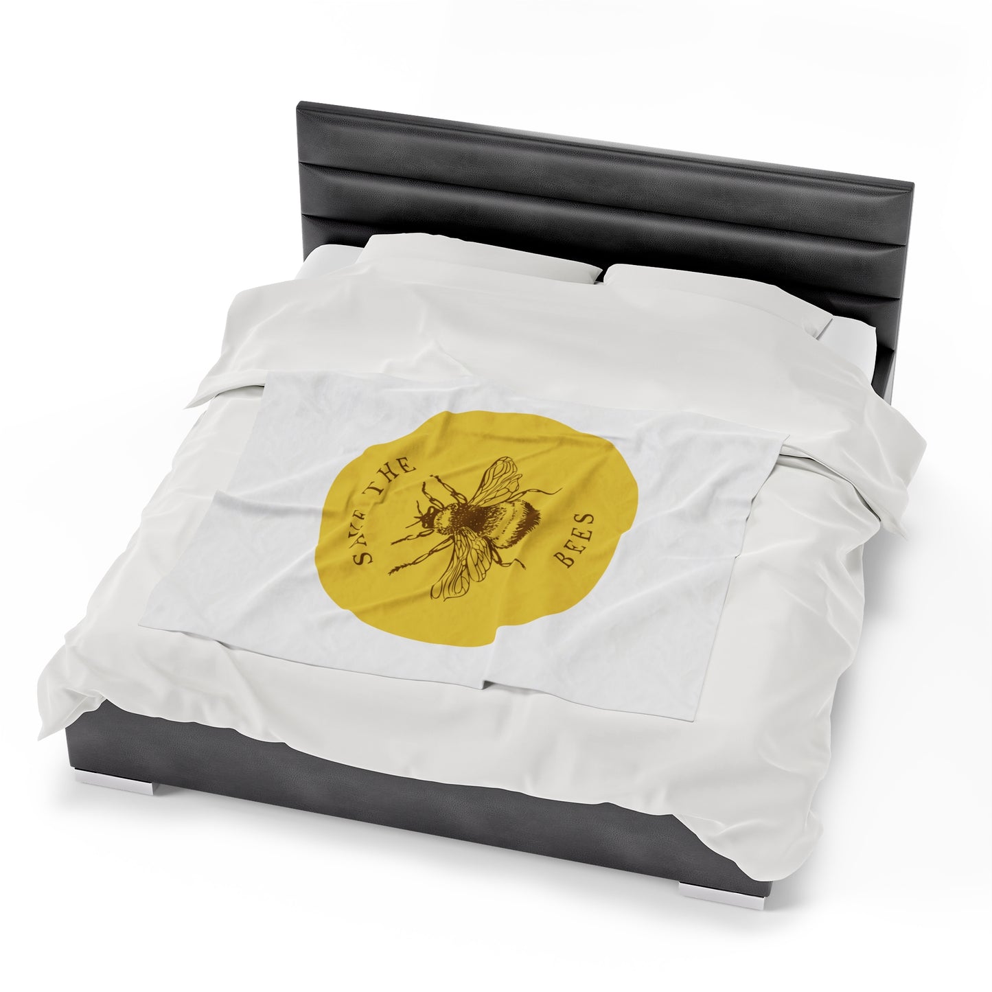 Save The Bees Velveteen Plush Blanket