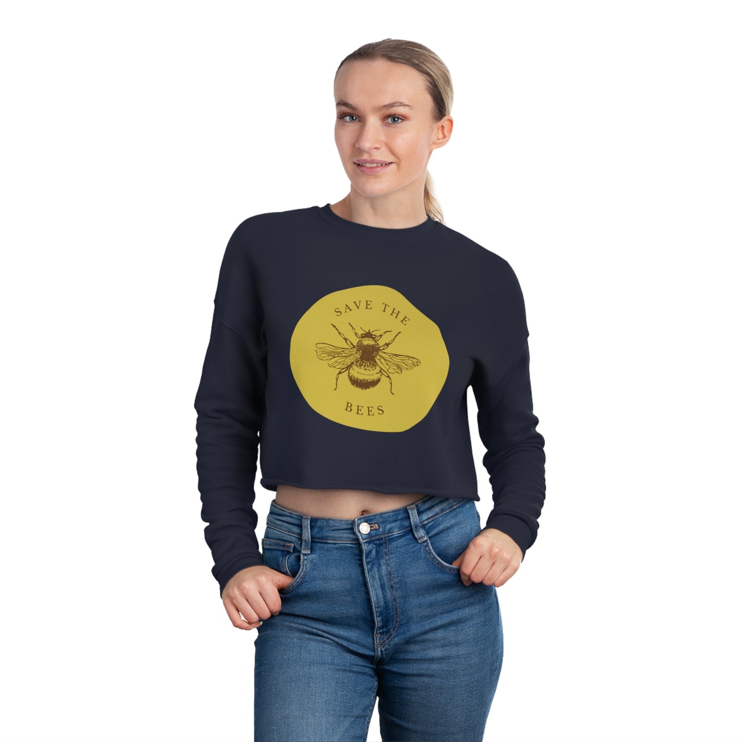 Save The Bees Women's Cropped Sweatshirt