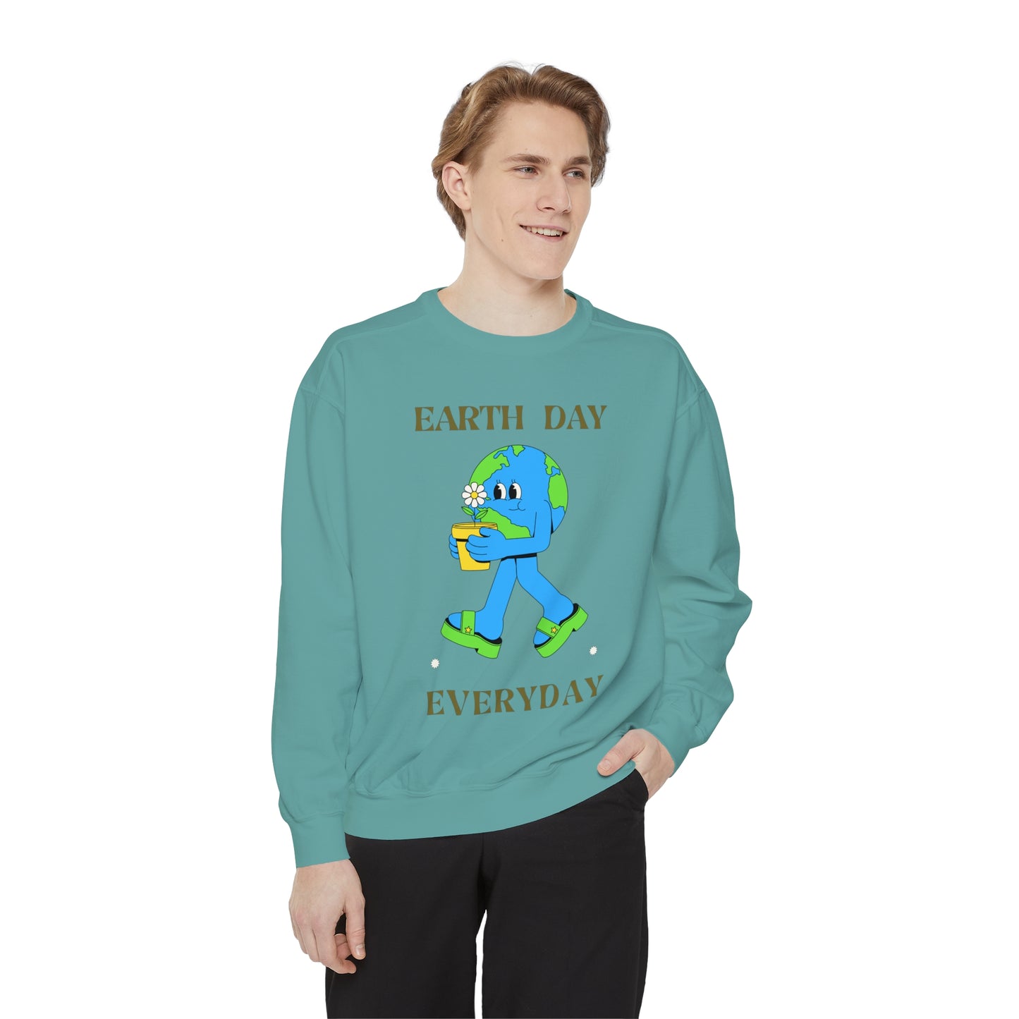 Earth Day Everyday Unisex Garment-Dyed Sweatshirt