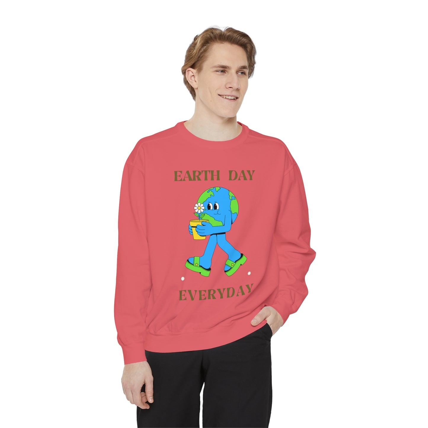 Earth Day Everyday Unisex Garment-Dyed Sweatshirt