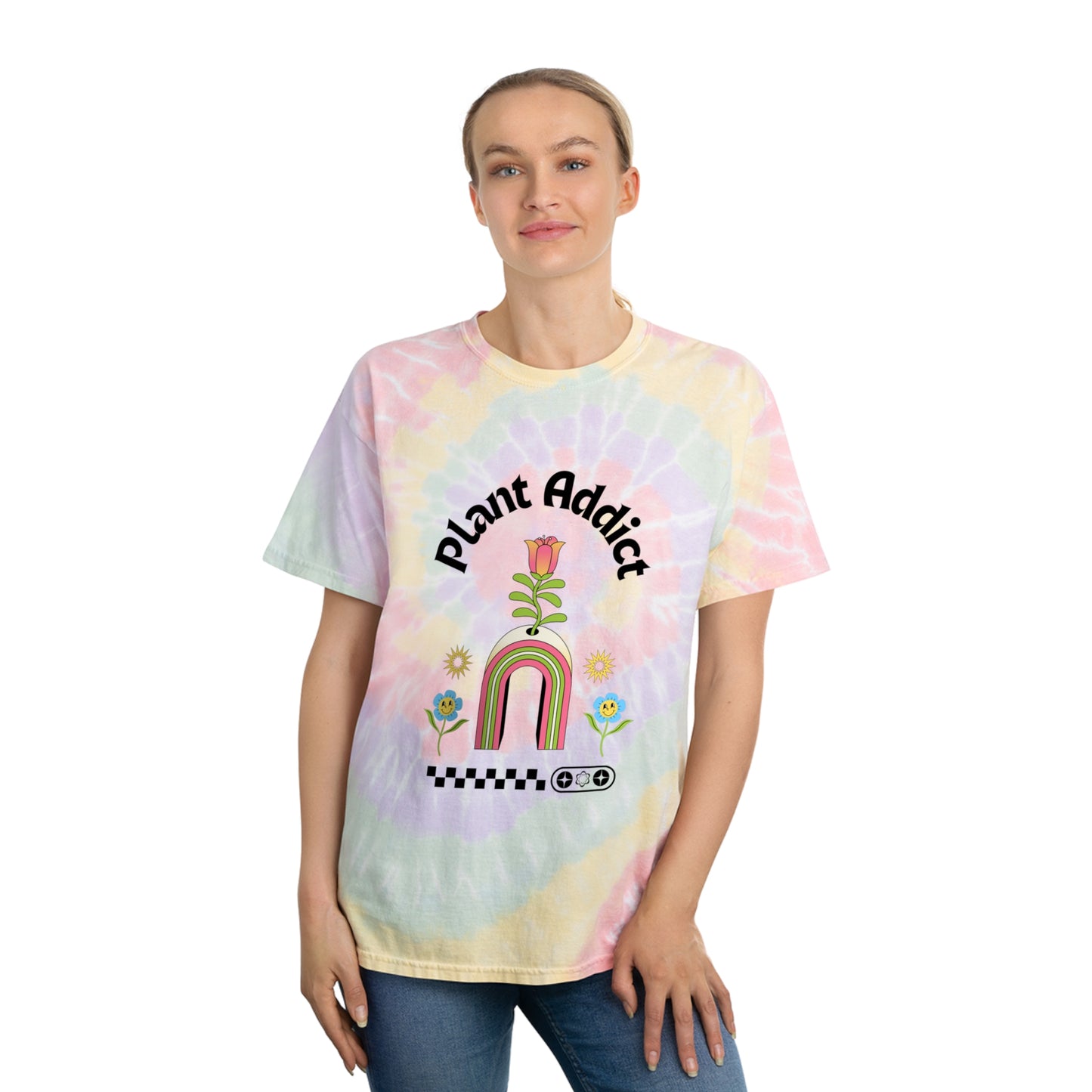 Plant Addict Tie-Dye Tee, Spiral