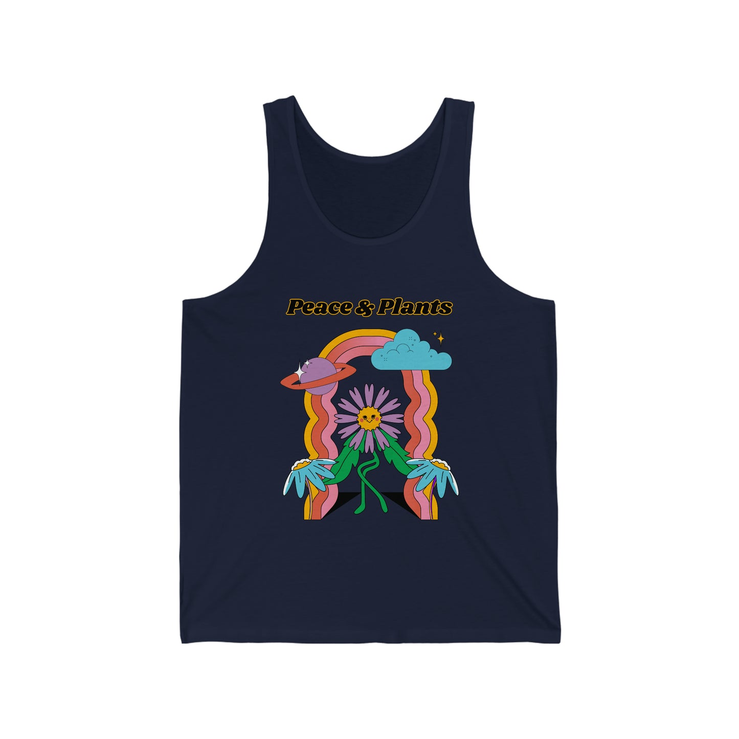 Peace & Plants Unisex Jersey Tank