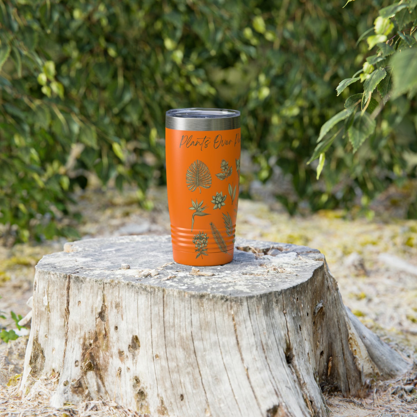 Plants Over People Ringneck Tumbler, 20oz