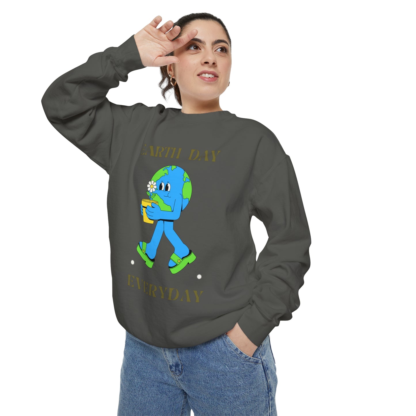 Earth Day Everyday Unisex Garment-Dyed Sweatshirt