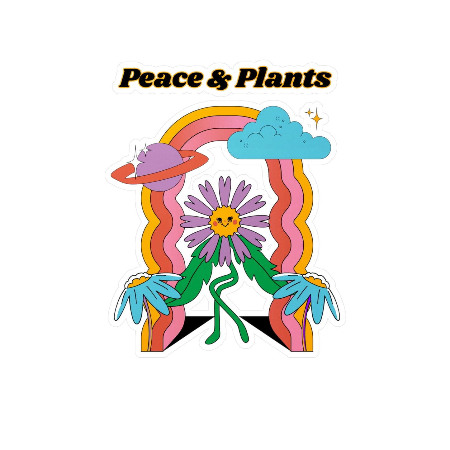 Peace & Plants Vinyl Decals