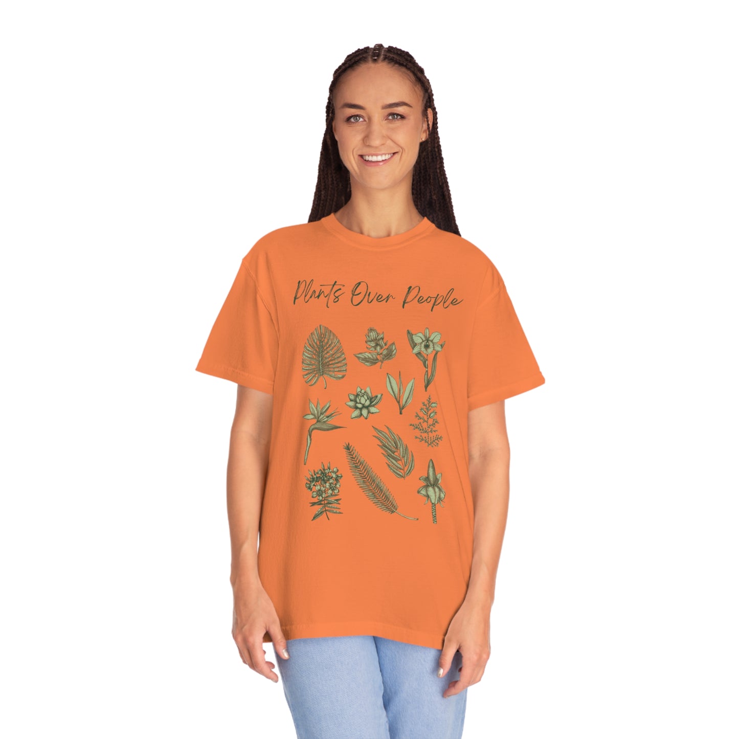 Plants Over People Unisex Garment-Dyed T-shirt