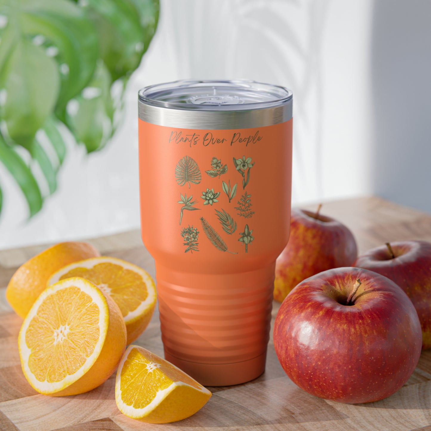 Plants Over People Ringneck Tumbler, 30oz