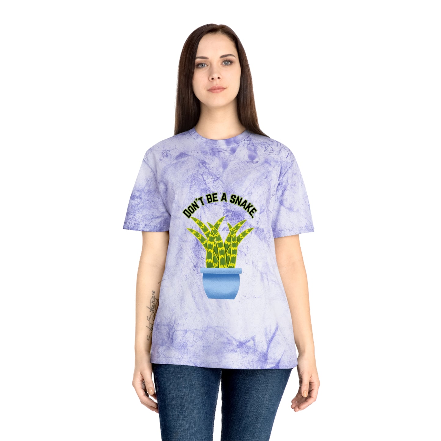 Don't Be A Snake Unisex Color Blast T-Shirt